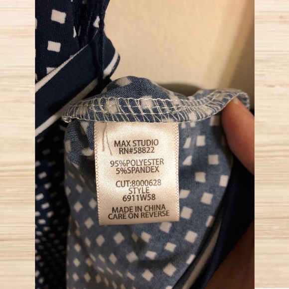 MAX STUDIO Navy Dress - Picture 4 of 5